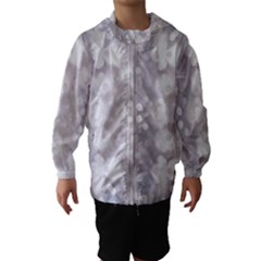 Light Circles, Rouge Aquarel Painting Hooded Wind Breaker (kids) by picsaspassion