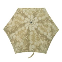 Light Circles, Brown Yellow Color Mini Folding Umbrellas by picsaspassion