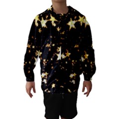 Golden Stars In The Sky Hooded Wind Breaker (kids)