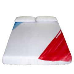 Tricolor Banner France Fitted Sheet (queen Size)