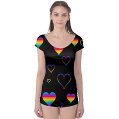 Rainbow Harts Boyleg Leotard  by Valentinaart