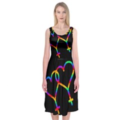 Love Is Love Midi Sleeveless Dress