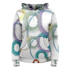 Rainbow Color Circles, Watercolor - Aquarel Painting Women s Pullover Hoodie by picsaspassion