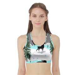 Rocky Mountain High Colorado Sports Bra With Border by Amaryn4rt