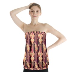 Seamless Pattern Strapless Top by Amaryn4rt