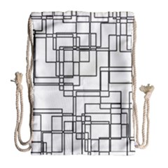 Structure Pattern Network Drawstring Bag (large)