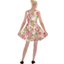 Aquarelle pink flower  Velvet Skater Dress View2