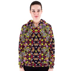 Queen Design 456 Women s Zipper Hoodie by MRTACPANS