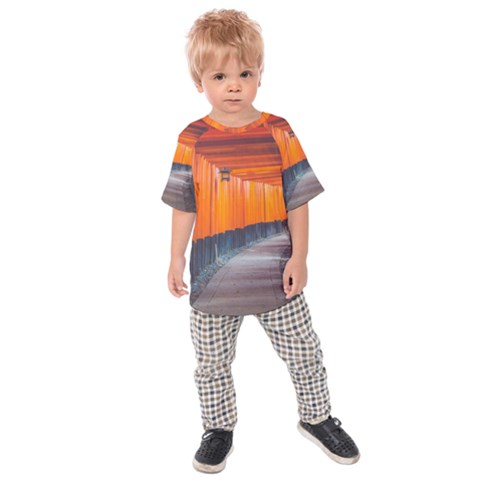 Architecture Art Bright Color Kids  Raglan Tee by Amaryn4rt