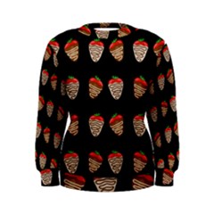 Chocolate Strawberies Women s Sweatshirt by Valentinaart