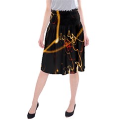 Abstract Midi Beach Skirt by Amaryn4rt