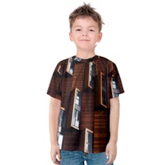 Abstract Architecture Building Business Kids  Cotton Tee