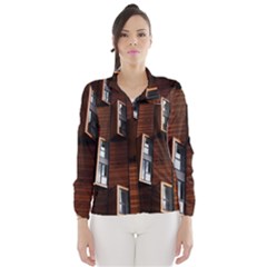 Abstract Architecture Building Business Wind Breaker (women)