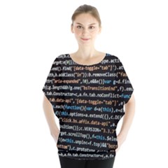 Close Up Code Coding Computer Blouse