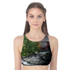 Landscape Summer Fall Colors Mill Tank Bikini Top by Amaryn4rt