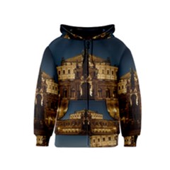 Dresden Semper Opera House Kids  Zipper Hoodie by Amaryn4rt