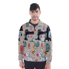 Cute Cartoon Animals Wind Breaker (men) by Brittlevirginclothing