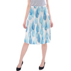 Rain Drops Midi Beach Skirt by Brittlevirginclothing