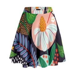 Japanese Inspired  High Waist Skirt by Brittlevirginclothing