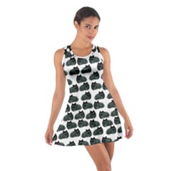 Black Cat Cotton Racerback Dress by Brittlevirginclothing