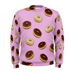 Donuts Pattern - Pink Men s Sweatshirt by Valentinaart