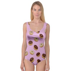 Donuts Pattern - Pink Princess Tank Leotard  by Valentinaart