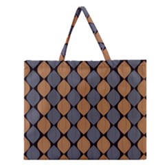 Abstract Seamless Pattern Zipper Large Tote Bag