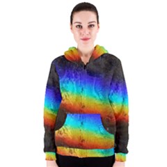 Rainbow Color Prism Colors Women s Zipper Hoodie