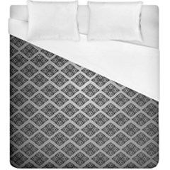 Silver The Background Duvet Cover (king Size)