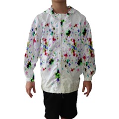 Star Structure Many Repetition Hooded Wind Breaker (kids)