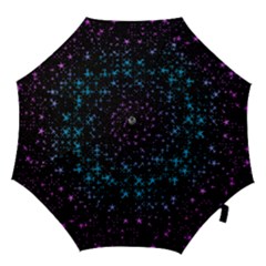 Stars Pattern Seamless Design Hook Handle Umbrellas (medium) by Amaryn4rt