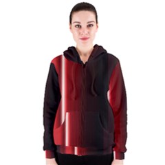 Black And Red Women s Zipper Hoodie