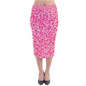 Template Deep Fluorescent Pink Velvet Midi Pencil Skirt View1