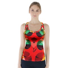 Abstract Digital Design Racer Back Sports Top