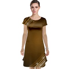 Abstract Background Cap Sleeve Nightdress