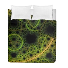 Abstract Circles Yellow Black Duvet Cover Double Side (full/ Double Size)