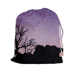 Arches National Park Night Drawstring Pouches (xxl) by Amaryn4rt