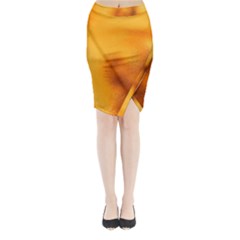 Blurred Glass Effect Midi Wrap Pencil Skirt