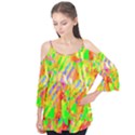 Cheerful Phantasmagoric Pattern Flutter Tees View1