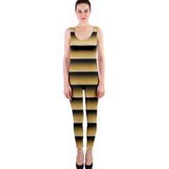 Golden Line Background Onepiece Catsuit