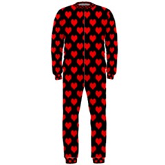 Love Pattern Hearts Background Onepiece Jumpsuit (men) 