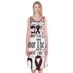 Sickle Cell Is Me Midi Sleeveless Dress