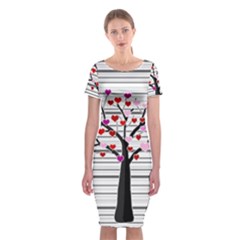 Love Tree Classic Short Sleeve Midi Dress