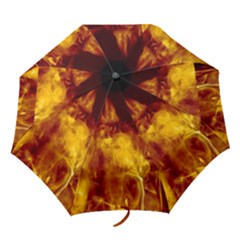 Ablaze Abstract Afire Aflame Blaze Folding Umbrellas