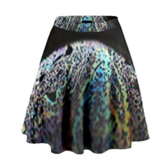 Bubble Iridescent Soap Bubble High Waist Skirt