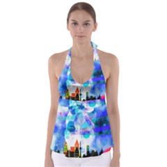 Dirty Dirt Spot Man Doll View Babydoll Tankini Top by Amaryn4rt