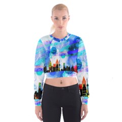 Dirty Dirt Spot Man Doll View Women s Cropped Sweatshirt