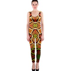 Geometry Shape Retro Trendy Symbol Onepiece Catsuit by Amaryn4rt