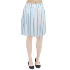 Blue Lines Pleated Skirt by Valentinaart