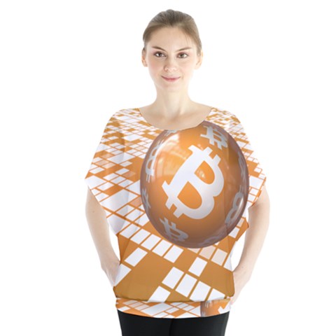 Network Bitcoin Currency Connection Blouse by Amaryn4rt